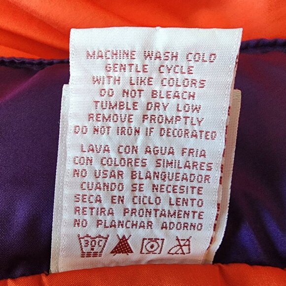 Vintage Clemson Mens XL Jacket Windbreaker Red Oak Sportswear Hooded 1/4 Zip - Picture 13 of 14